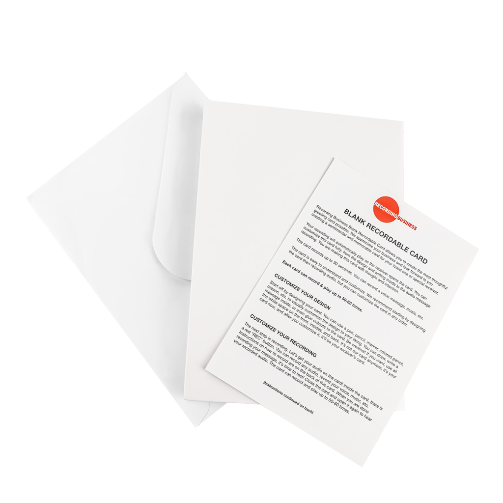 Recording Business Recordable Card